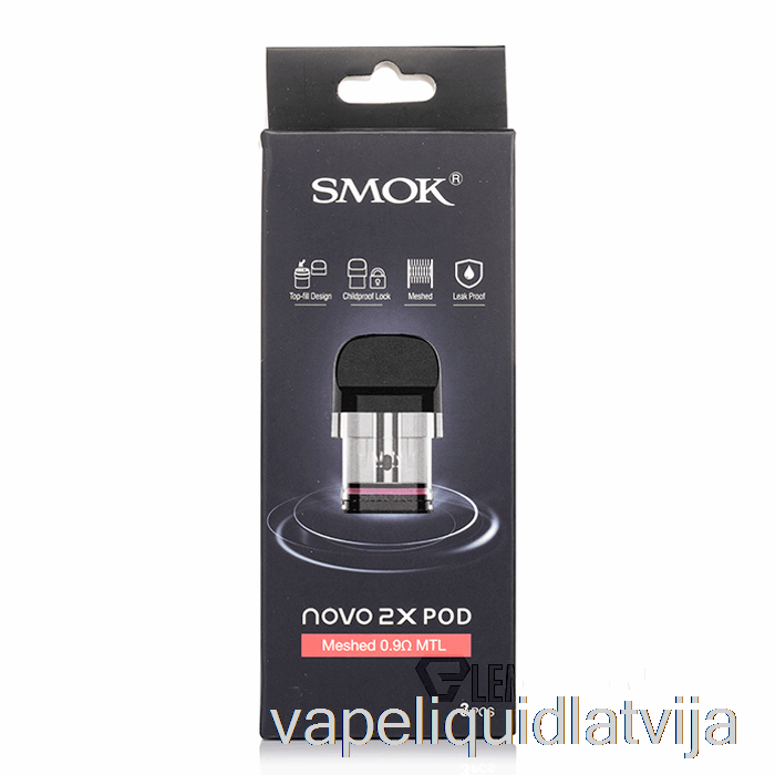 Smok Novo 2x Rezerves Pods 0.6ohm Meshed Mtl Pods Vape šķidrums